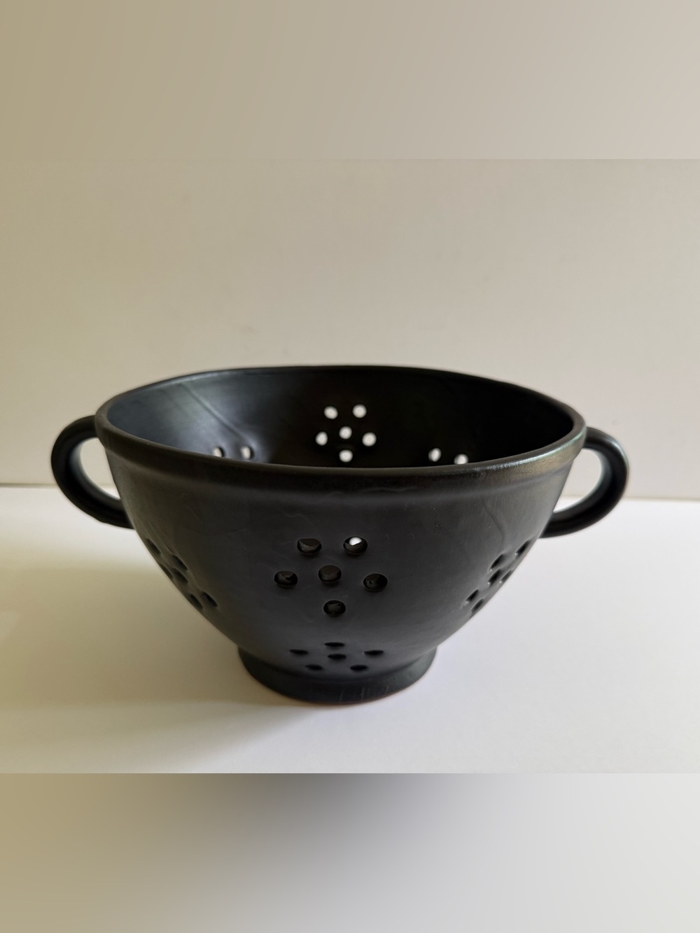 Leanne Ford for Crate & Barrel Black Colander Berry Garcia Bowl Fruit Basket